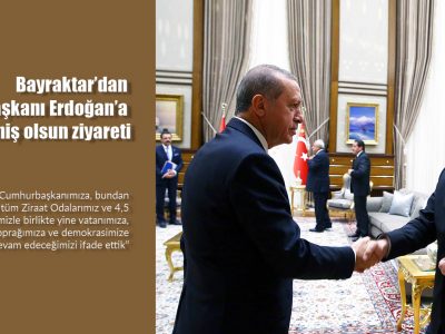Bayraktar’dan Cumhurbaşkanı Erdoğan’a geçmiş olsun ziyareti